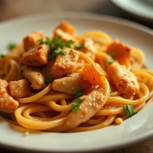 High-Protein Paprika Chicken Pasta