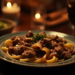 Dairy-Free Gluten-Free Russian Beef Stroganoff