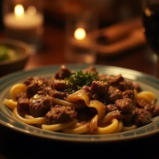 Dairy-Free Gluten-Free Russian Beef Stroganoff